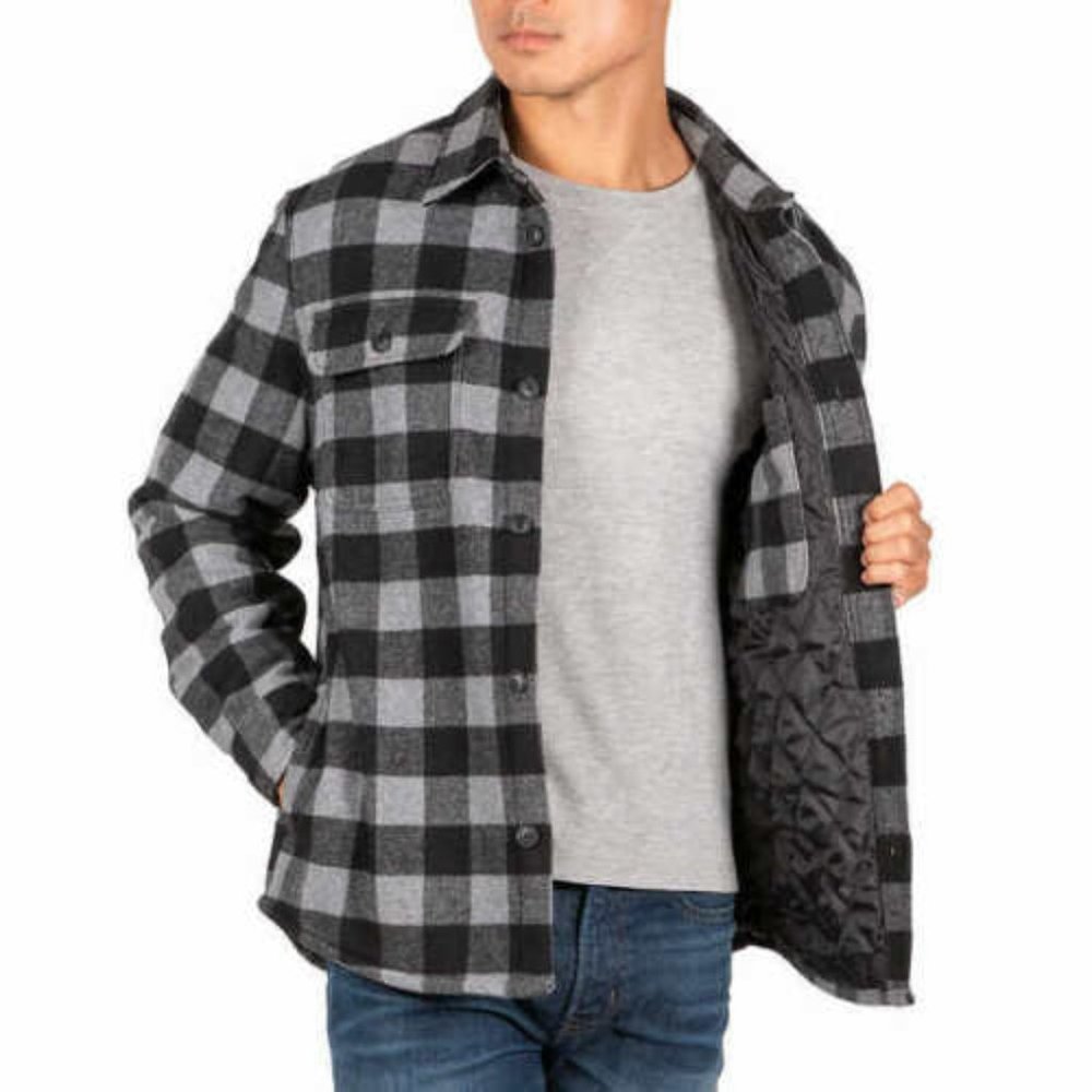 JACHS Charcoal Buffalo PlaidWool Blend Jacket SALE - Picture 2 of 14